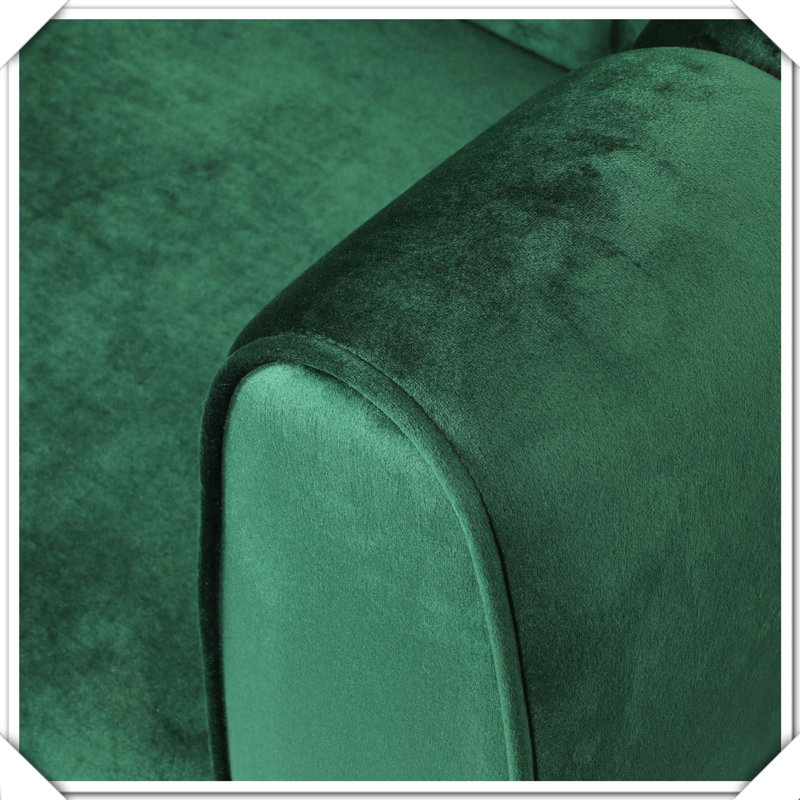 Velvet 3-Seater Sofa For Chic Sophisticated Living, Emerald