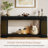70.9'' Farmhouse Console Table with 2-Tier Storage – Light Brown-83867664