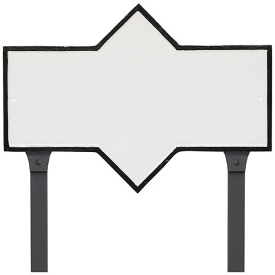 Plaque d'adresse rectangulaire à deux lignes Piedmont