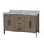 Ensemble de meuble-lavabo double 60 po Calgary-787731328
