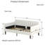 Lit de jour rembourré Boucle | Design moderne et luxueux | Mousse confortable, structure en métal sans grincement