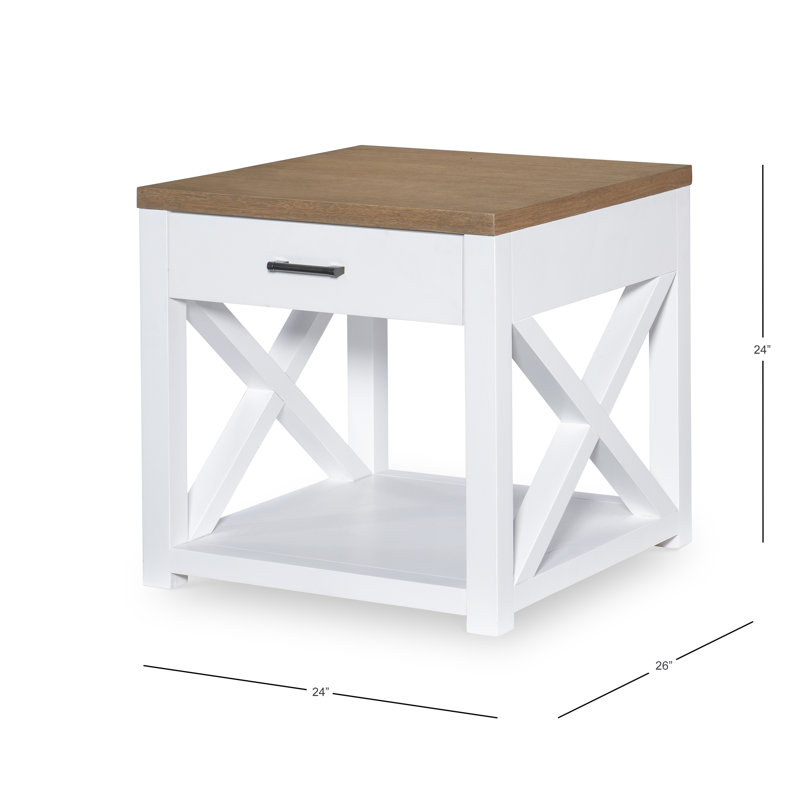 Table de bout avec rangement Leyva
