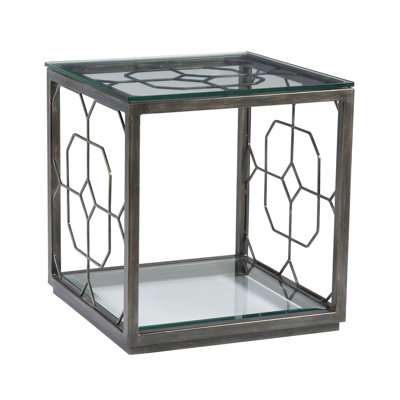 Metal Designs Honeycomb Square End Table