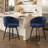 26" Mid-Century Modern Swivel Upholstered Counter & Bar Stool with Metal Frame, Supports 350 Lbs-88757650