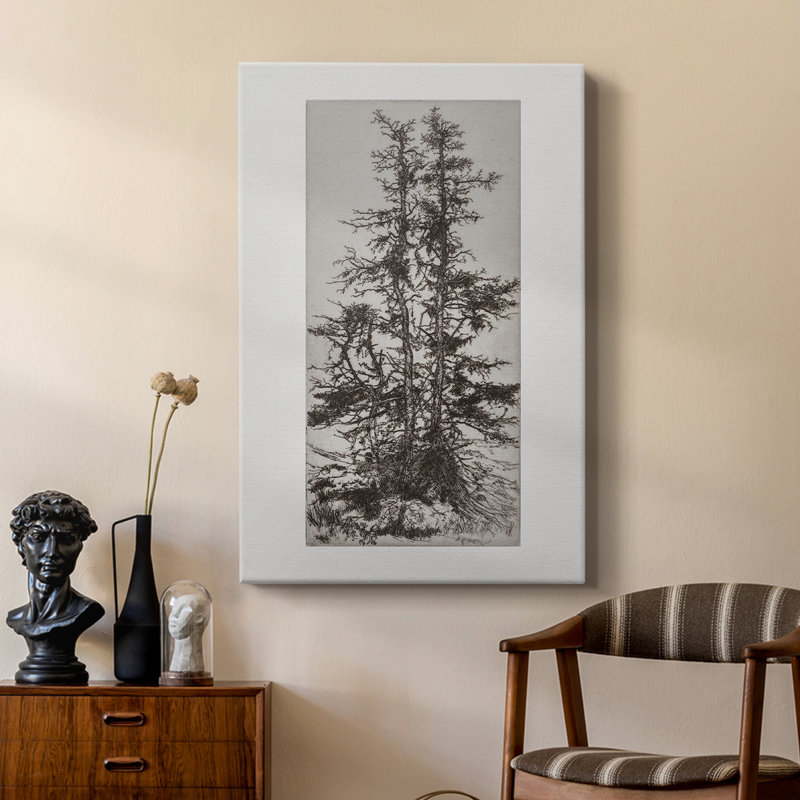 Paysage rétro CCxxi - galerie Cavas sur mesure, H 18 po x l 12 po
