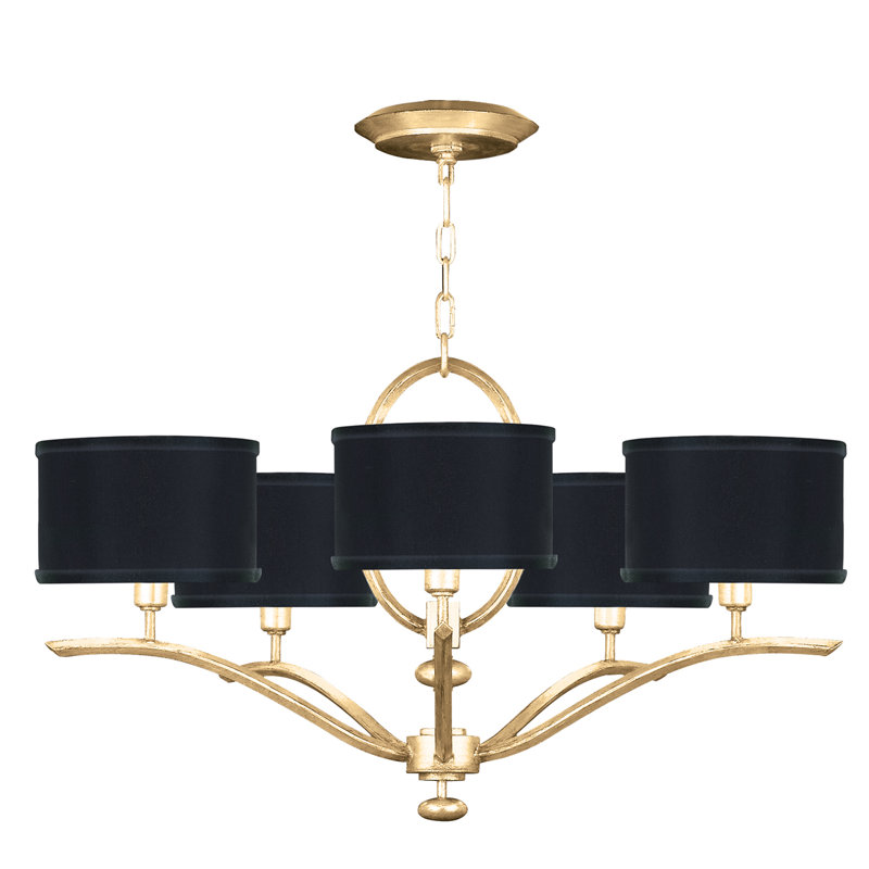 Allegretto 5 - Light Classic / Traditional Chandelier, Gold, Black
