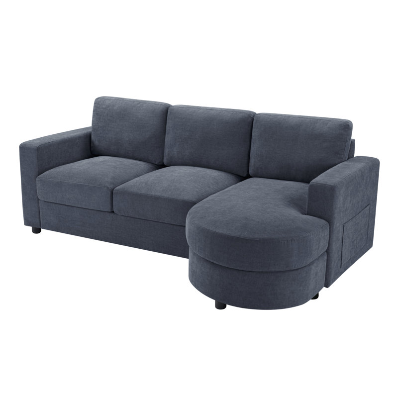 Modular Sectional U Shaped Couch With Ottoman, Premium Chenille Fabric,With 2 Throw Pillows, High-Density Foam  Tufted Cushion Backrest Design,Easy Install,Fits Bedrooms,Reading Nooks,Beige