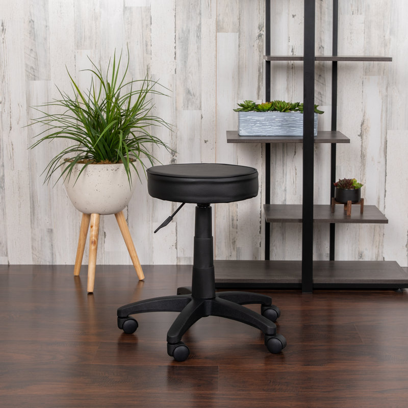Adjustable Doctors Stool on Wheels with Ergonomic Molded Seat