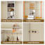 Tour réglable réglable pour garde-robe de 73 po avec tiroirs, tablettes et tiges de suspension extensibles, système de garde-robe ouvert pour espaces de 28,46 à 60,86 po, blanc