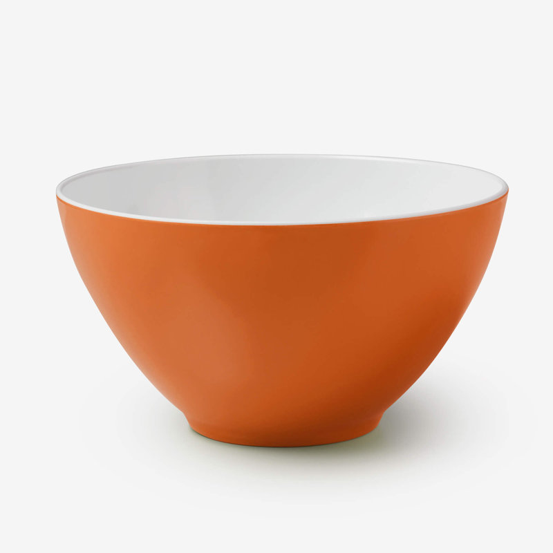 Zeal Melamine Salad Bowl, Neon Orange