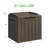 Furmax 31 Gallons Resin Lockable Deck Box (Set of 2)-92953498
