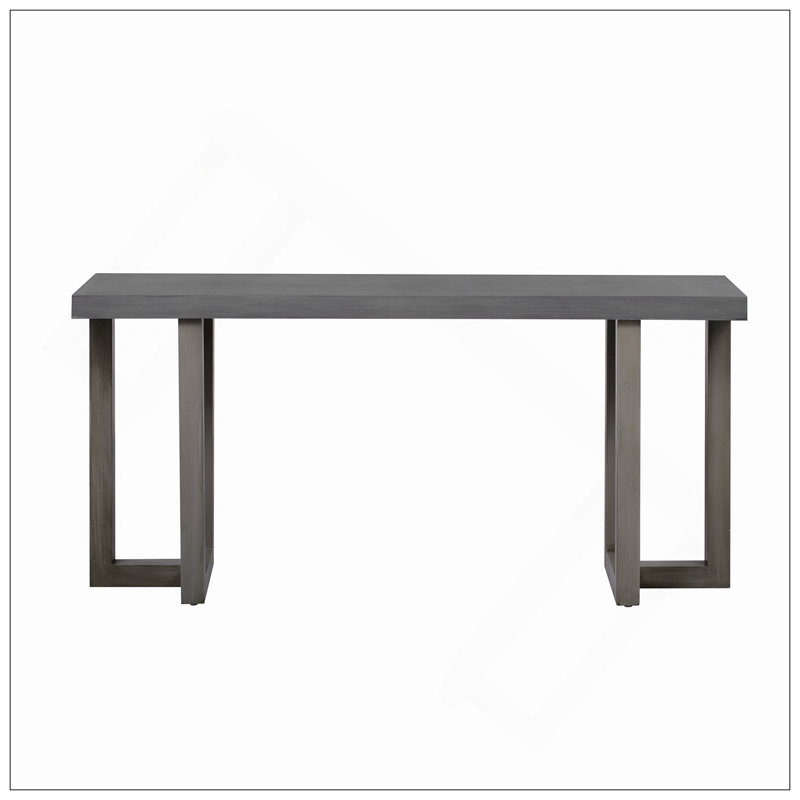 Console de conception géométrique avec pieds en pin massif, convient au vestibule, au couloir, au salon, à la chambre à coucher