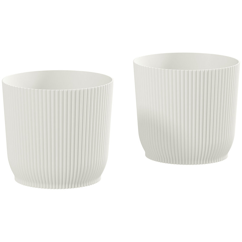 Planter, White, Set of 3