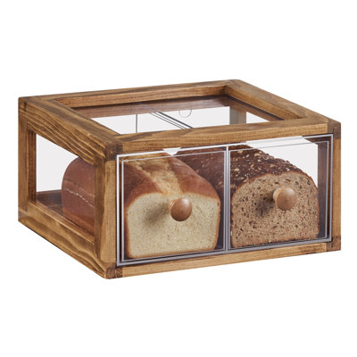 MADERA DBL DRWR BREAD DISPLAY