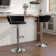 Christal Swivel Upholstered Adjustable Height Counter Stool