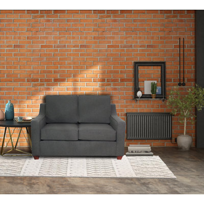 Clark 54" Square Arm Loveseat with Reversible Cushions