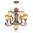 Aike 6 - Light Steel Dimmable Chandelier