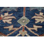 Tapis oriental Heriz à teinture végétale noué à la main 9 x 12