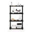 Johnston 4 Tier Toolless Assembly Shelving Unit Bookcase-36155778