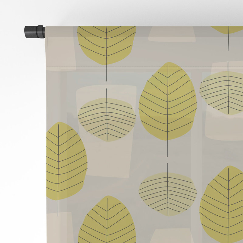 Mirimo Foresta 1pc Sheer Window Curtain Panel, 50" W x 120" L