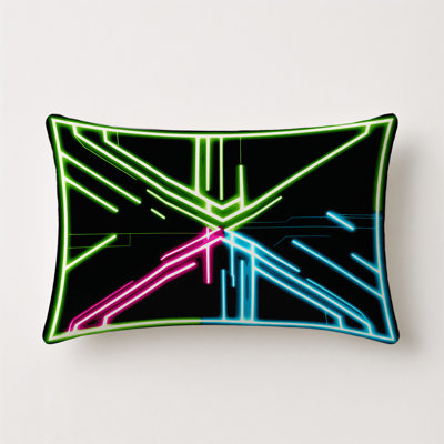 Dusk Fusion Indoor And Outdoor Throw Pillow
