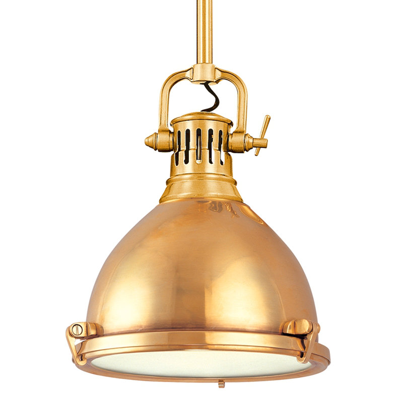 Pelham 1 - Light Single Pendant, Polished Nickel, 8"
