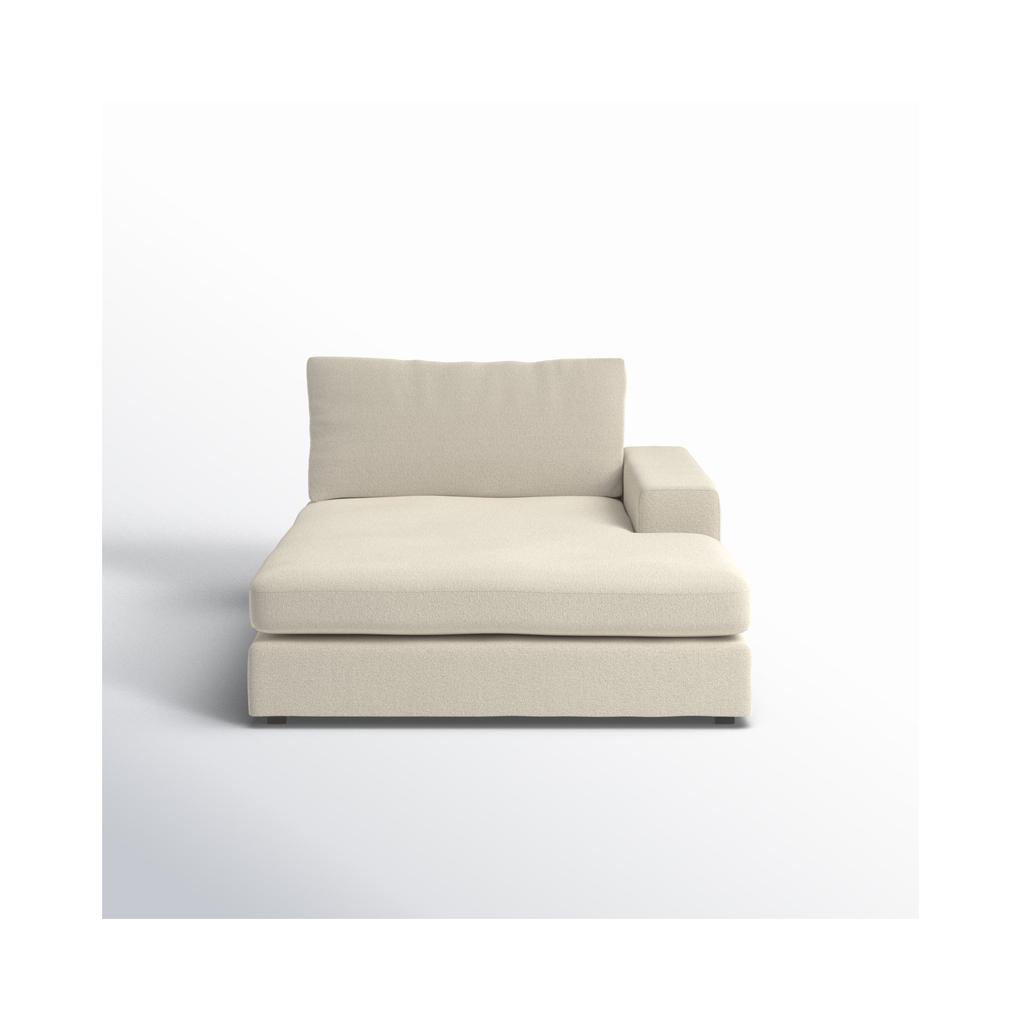 Ojai Upholstered Chaise Lounge, Right Hand Facing, Beige