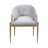 Tufted Velvet Arm Chair in Gray (Set of 2)
