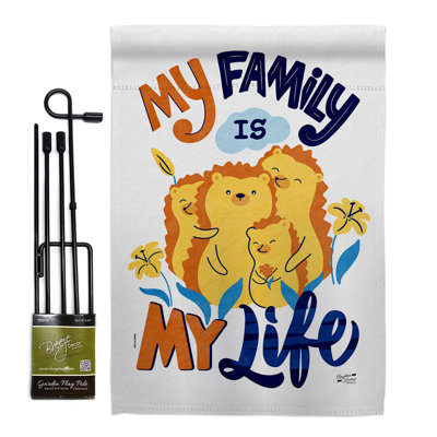 Double Sided 18.5'' H x 13'' W Polyester Flag Set