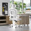 Chaise de bureau ergonomique en mélange de polyester et de polyester-88595132