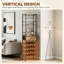 Wine Bottle & Glass Rack Black,Brown
