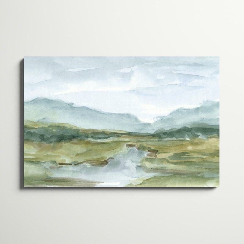 " Watercolor Sketchbook IV " by Ethan Harper, 32" H x 48" W, Wrapped Canvas, No Frame