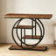 Console industrielle 41,3 "à 4 niveaux, table d'entrée avec base circulaire