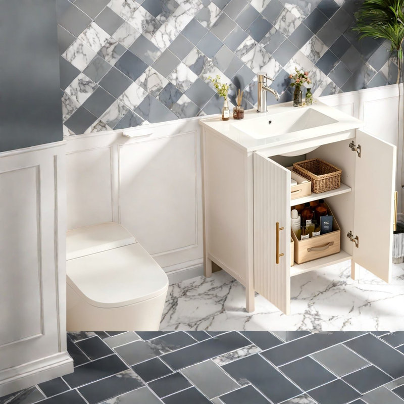 Meuble-lavabo moderne 24 po