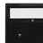 Bayline Glass Top Metal Base Writing Desk