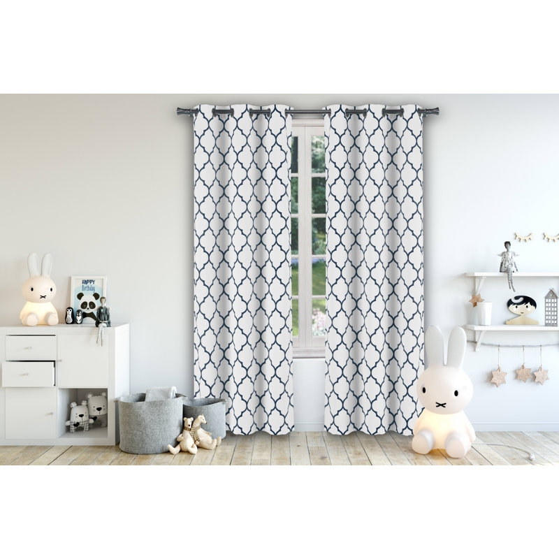 Mattyson Blackout Curtain Pair, Navy