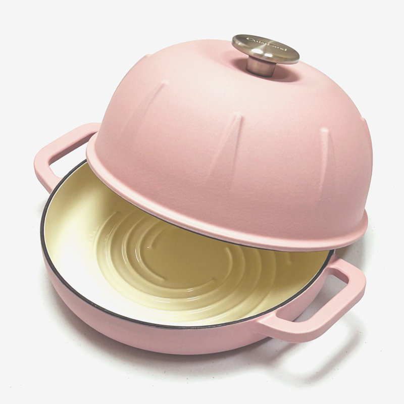 Four à pain en fonte émaillée Cuisiland, 5 pintes, diamètre 10 pouces, Pink