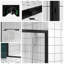 Porte de douche coulissante double en aluminium