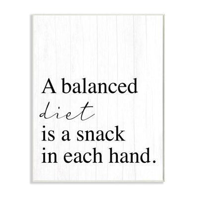 « Balanced Diet is snacking » par Daphne Polselli-impression d’art graphique