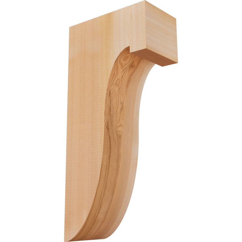 Del Monte Corbel, H 22 po x l 5,5 po x P 10 po, Lisse, Cèdre rouge