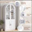 Glass Freestanding Linen Cabinet