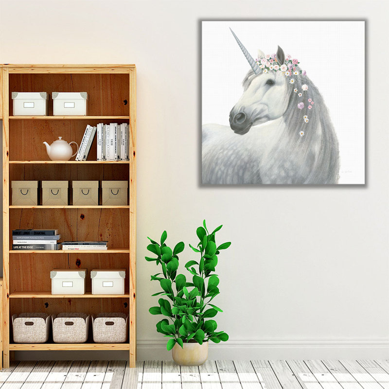 Spirit Unicorn II - reproduction d'art sur toile, 12" H x 12" W