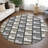 Machine Washable Indoor/Outdoor Lockway ACN2417 Geometric Rug-942328999