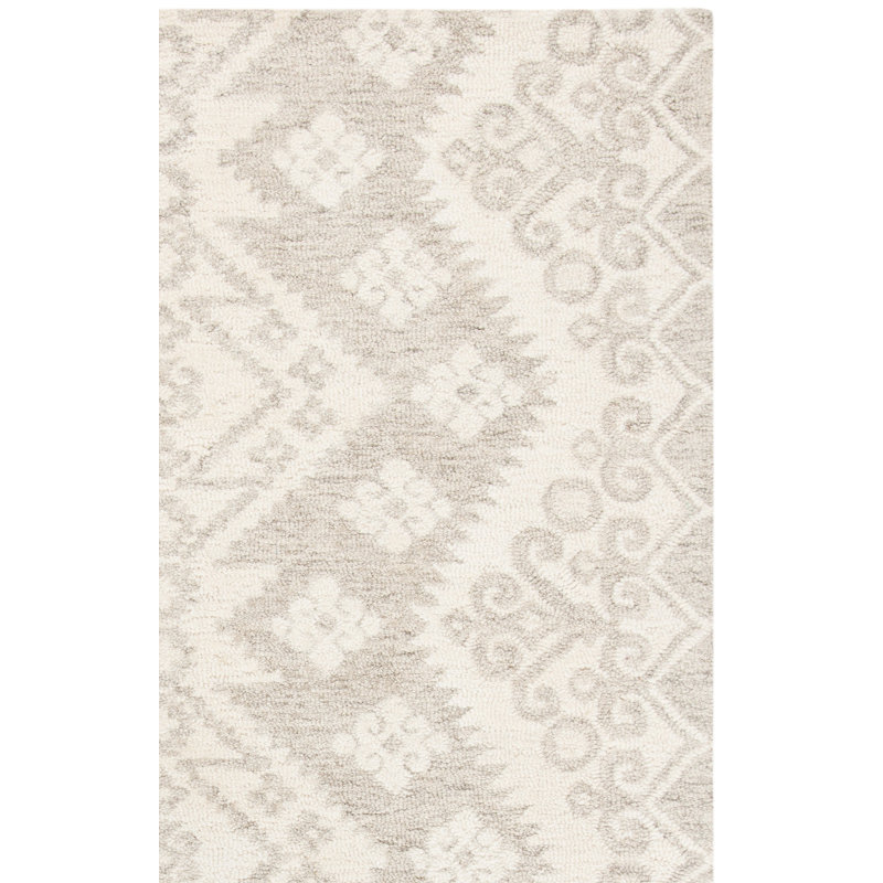 Tapis en laine du Sud-Ouest touffeté à la main Selvidge, Rectangle 5 pi x 8 pi