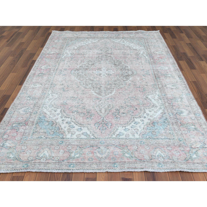 Fejzi One-of-a-Kind 6'8" X 9'8" 1960s Wool Area Rug in