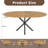 Extendable Round Dining Table For 2-6 Person, 43 To 58 Inch Oak Finish Expandable Table With Carbon Steel Base, Modern Space Saving Dining Room Furniture-1037817763