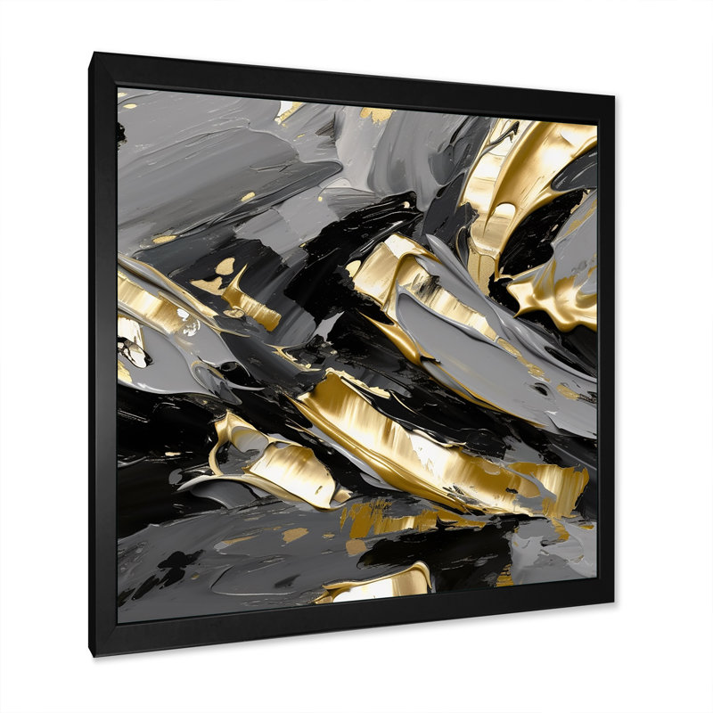 Secondes avant Euphoria I - reproduction, Impression noire sur toile encadrée, H 16 po x l 16 po x P 1 po