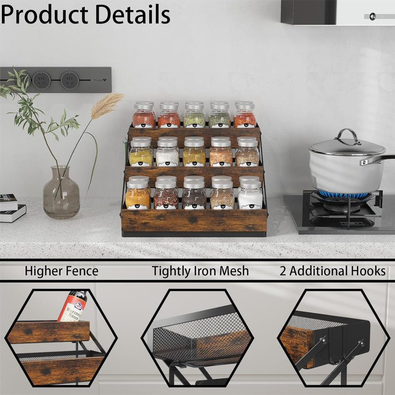 Three Layer Spice Rack Storage Container