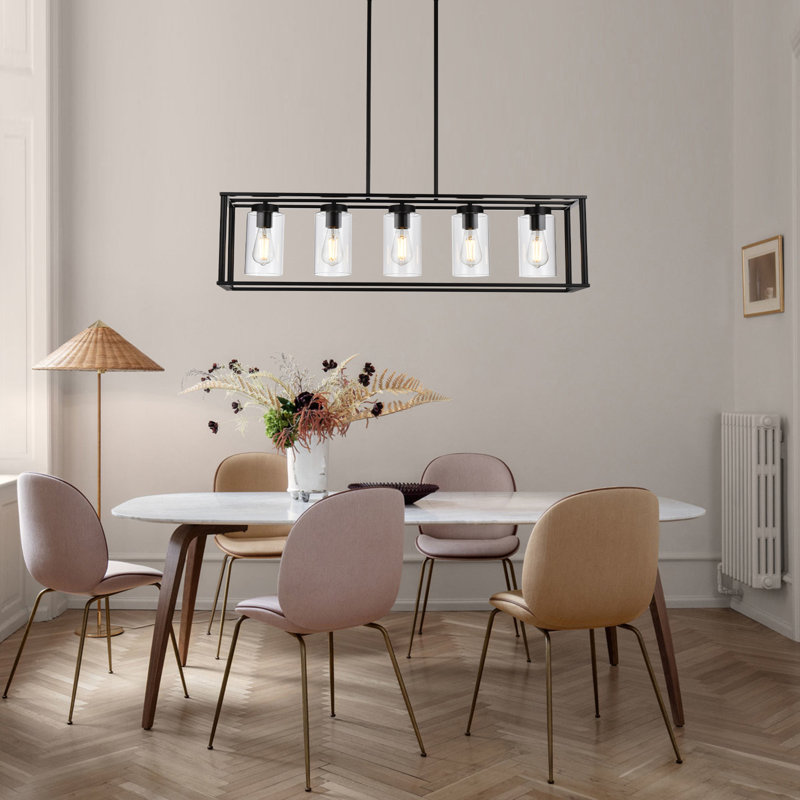 Nayshawn 5 - Light Kitchen Island Pendant, Black
