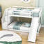 Lit superposé simple en bois avec glissade Evika-47813562